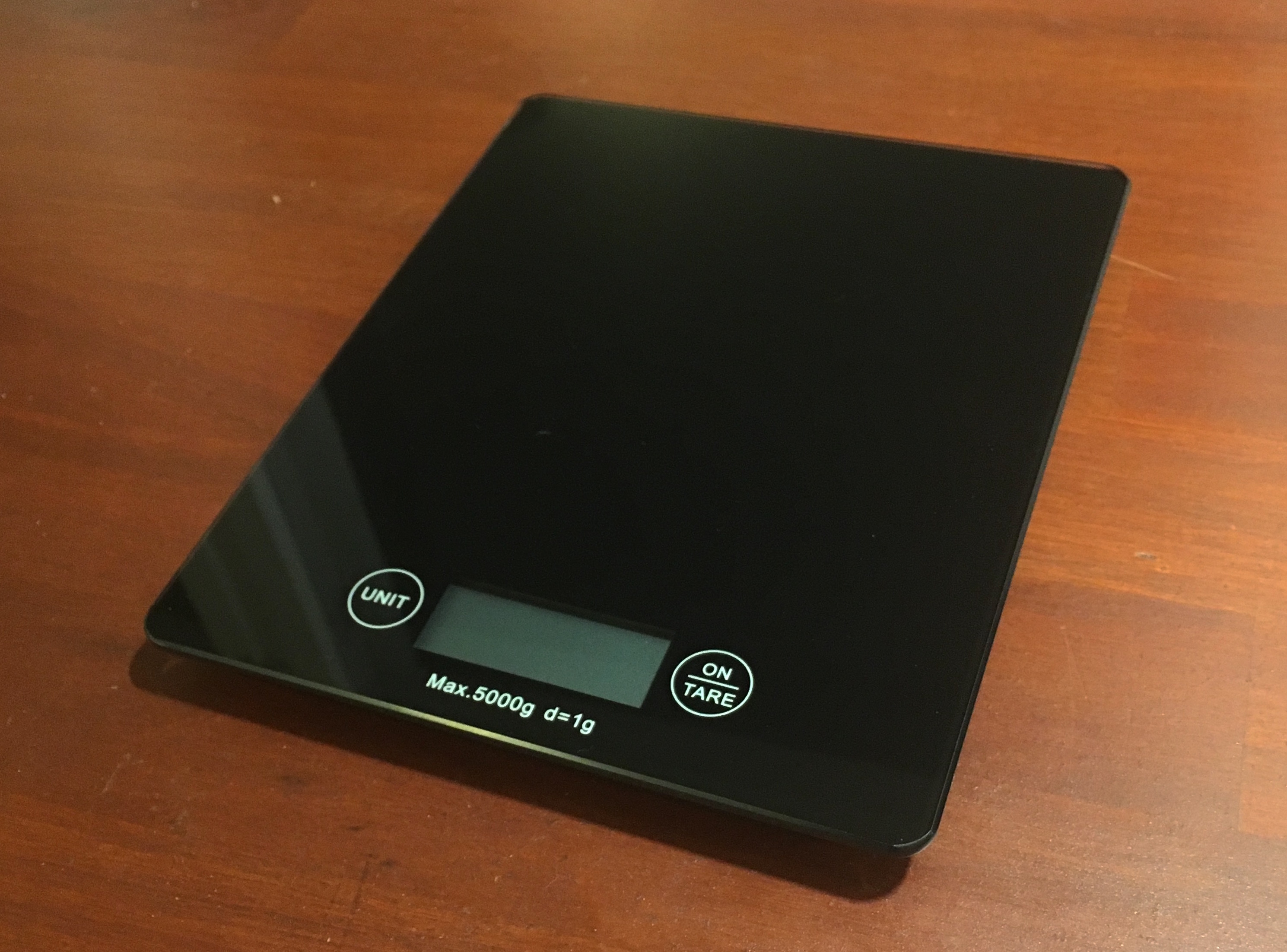 Inside a kitchen weight scale